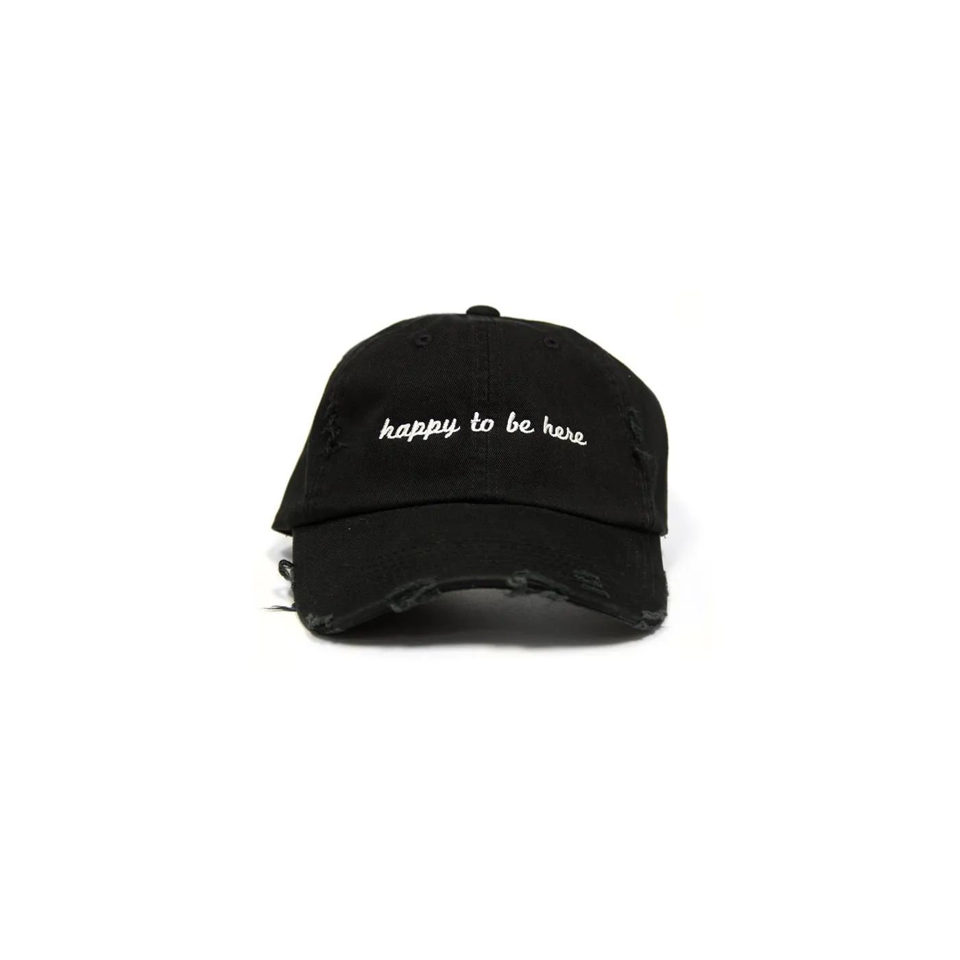 MOD SUN Happy To Be Here Black Distressed Hat
