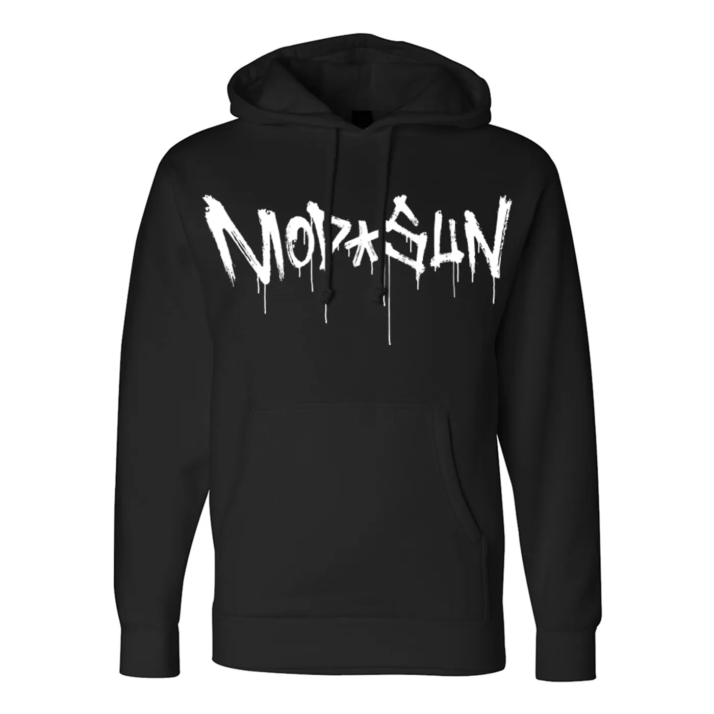 MOD SUN B&W Drip Logo Black Hoodie