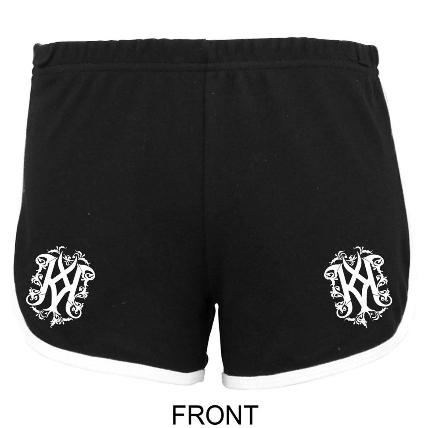 Kalmah Black & White Ladies Shorts