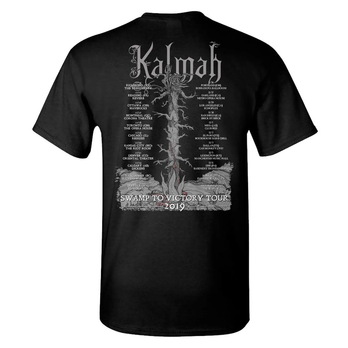 Kalmah Swamp To Victory Tour 2019 T-Shirt