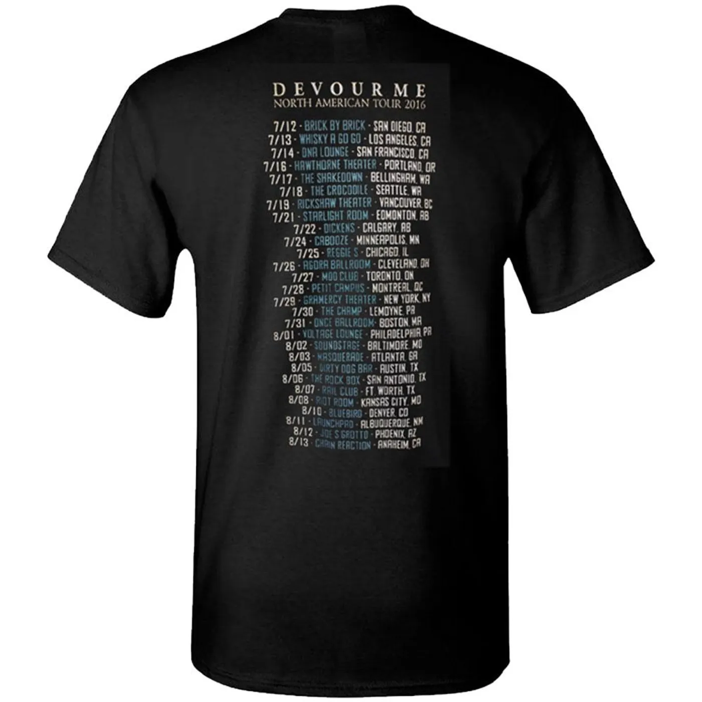 Ne Obliviscaris Tempest 2016 North American Tour T-Shirt