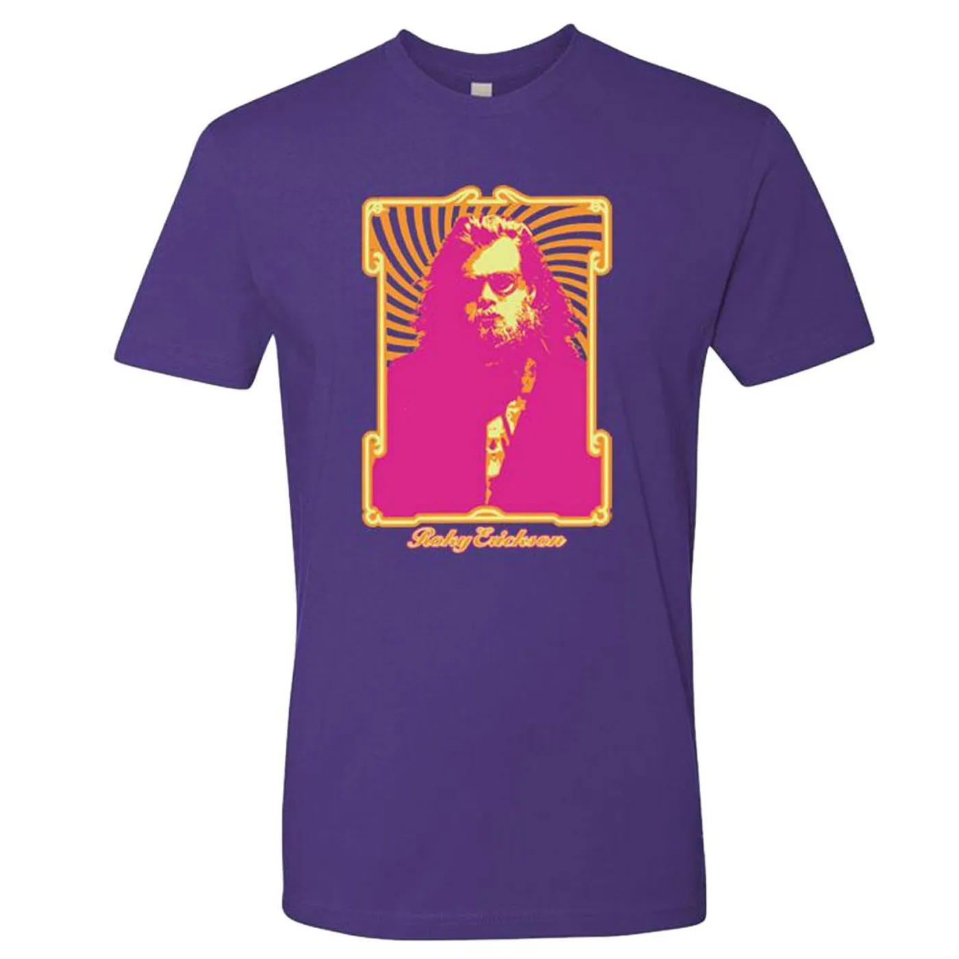 Roky Erickson Social Purple T-Shirt