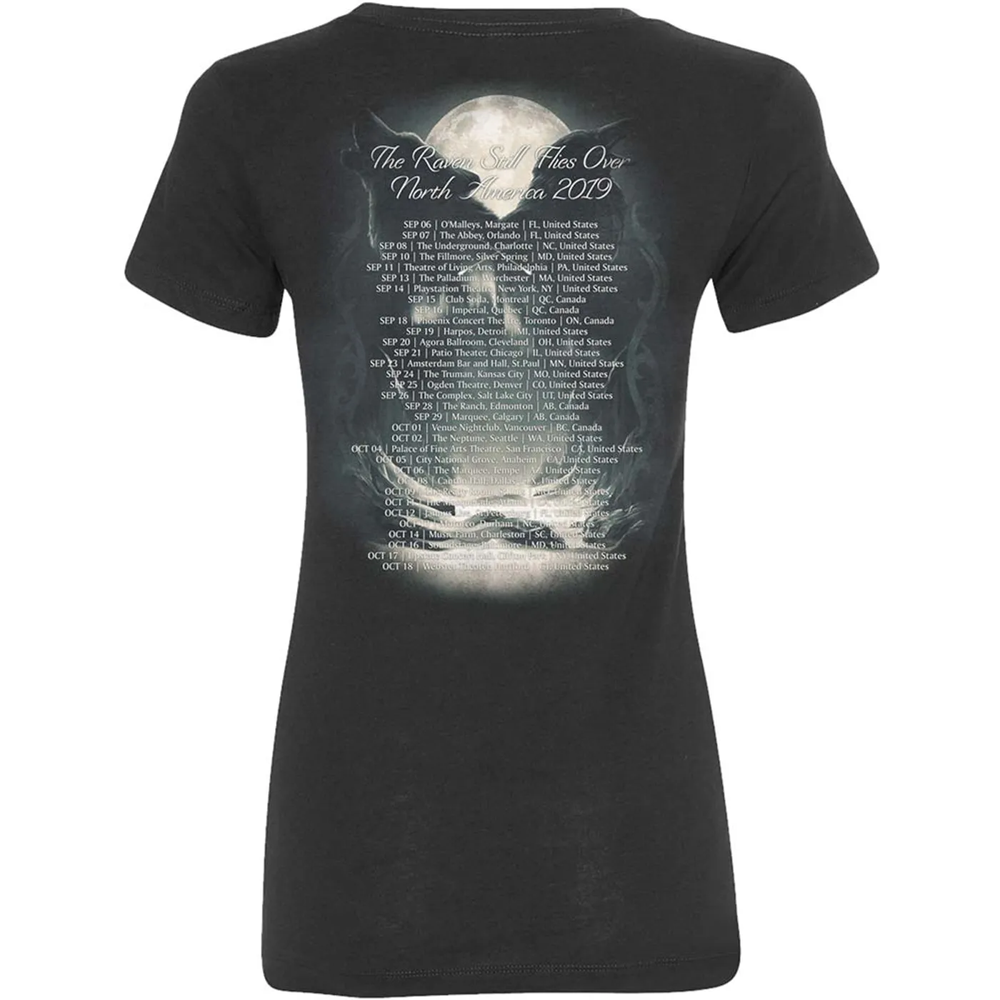 Sonata Arctica Raven Still Flies Tour 2019 Ladies Tee
