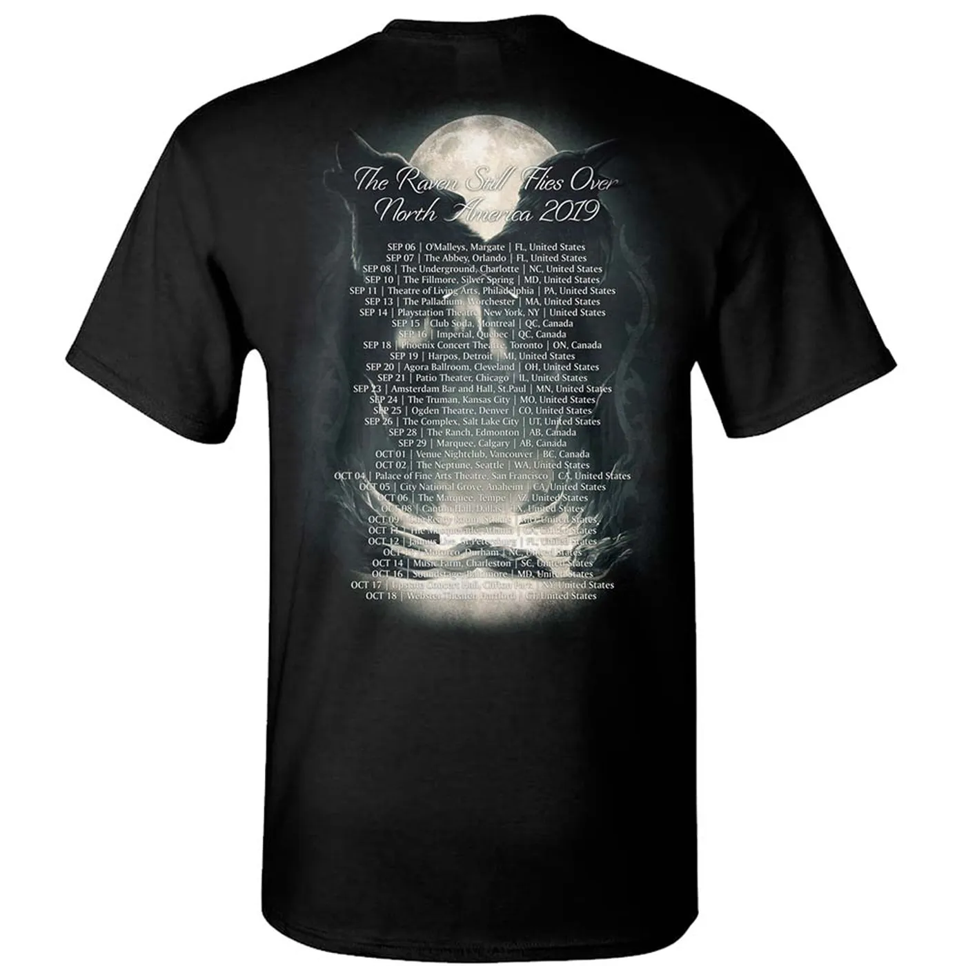 Sonata Arctica Raven Still Flies Tour 2019 T-Shirt