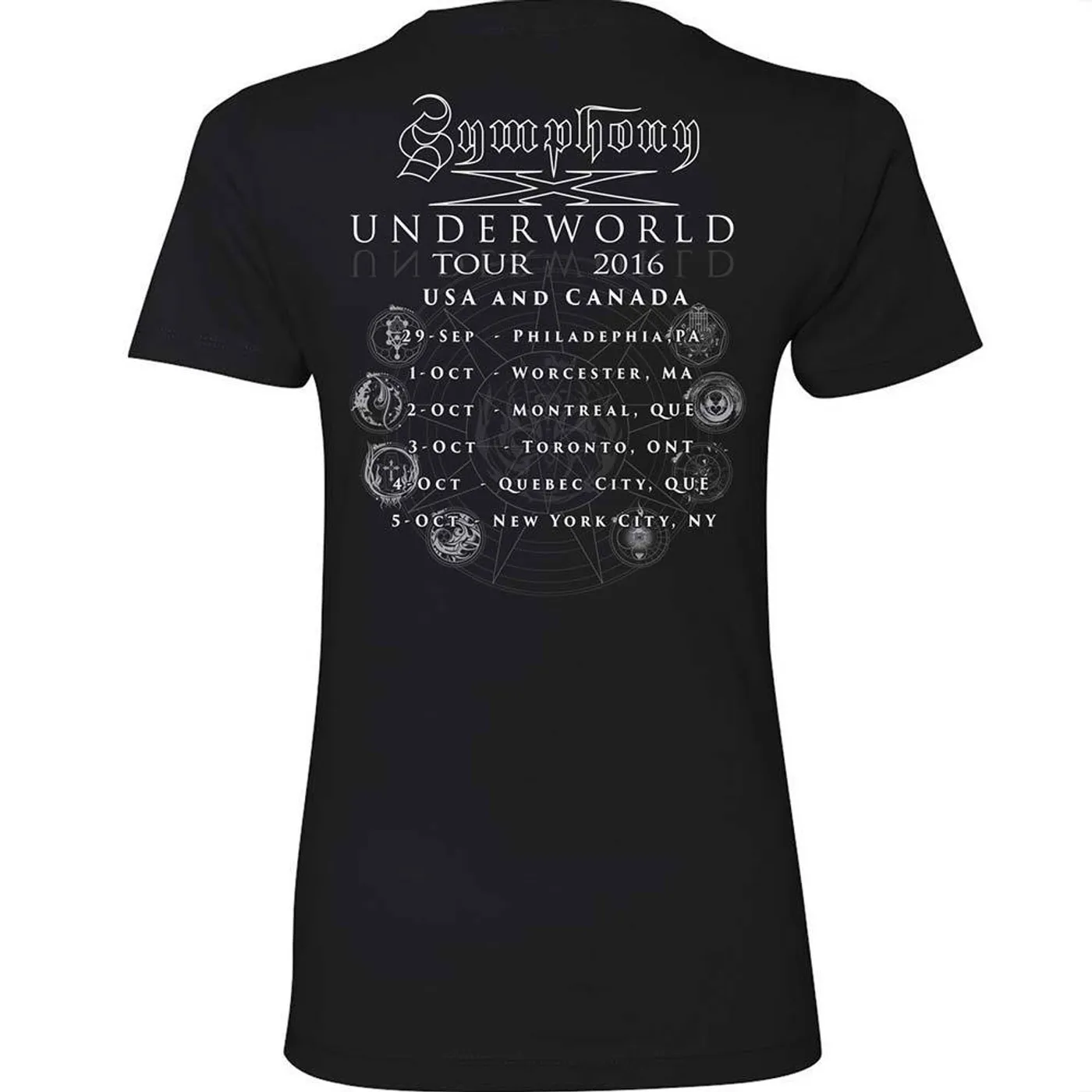 Symphony X Monster Back Dates Ladies Tee
