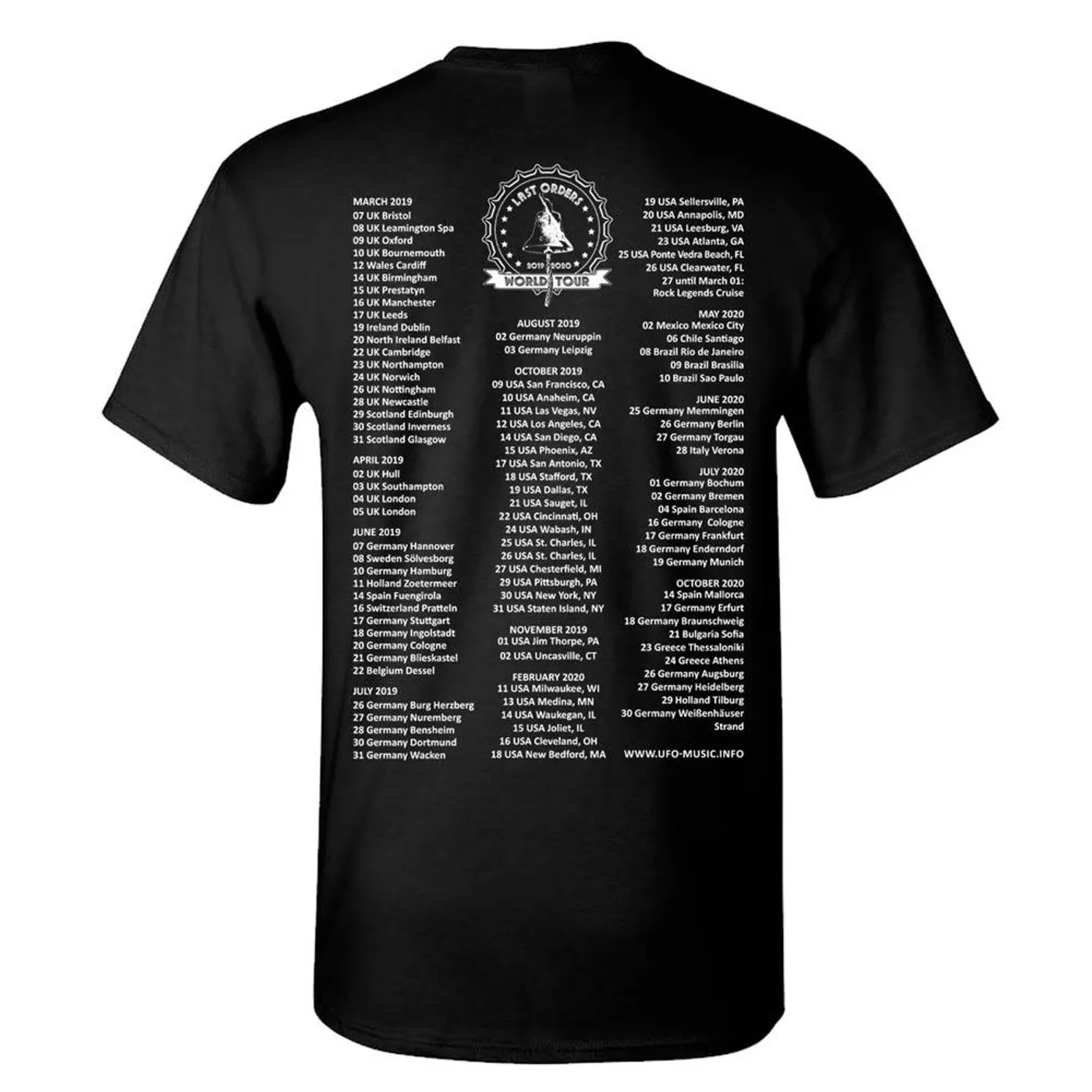 UFO Last Orders World Tour 2019-2020 T-Shirt