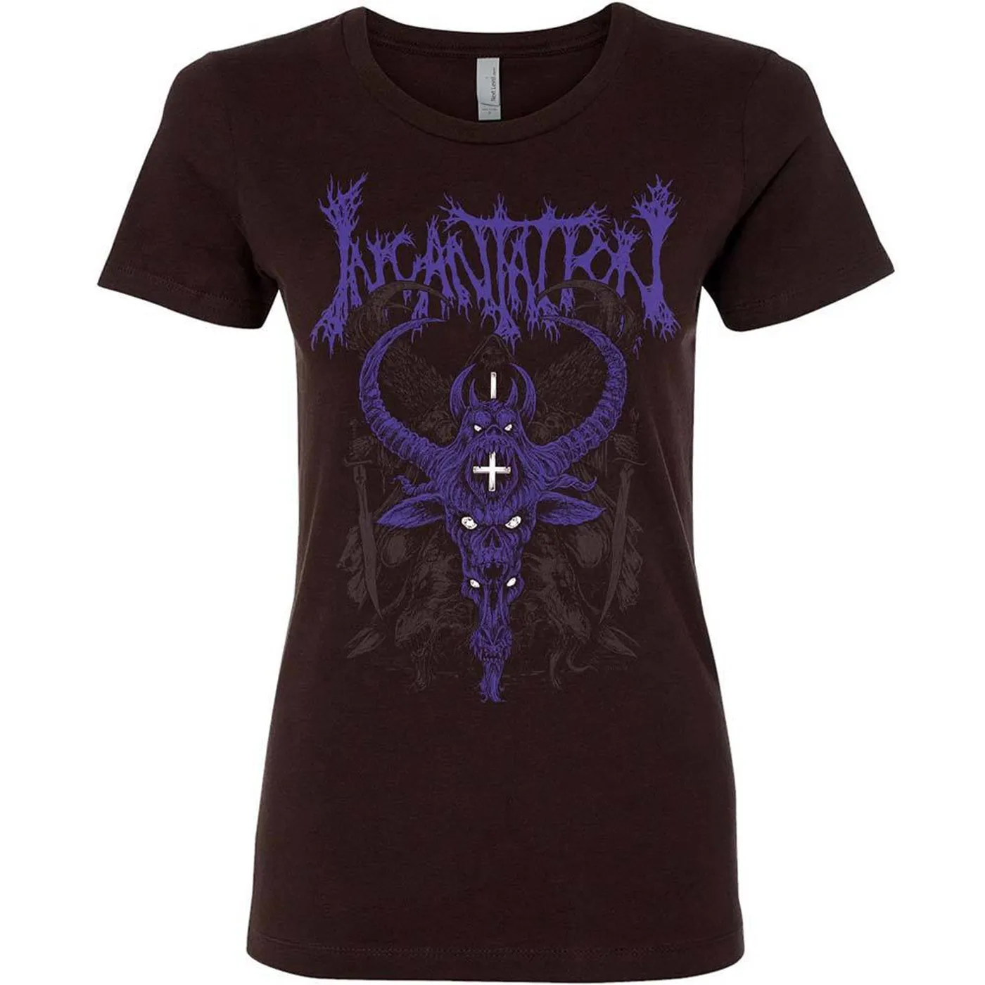 Incantation Purple Demon Ladies T-Shirt