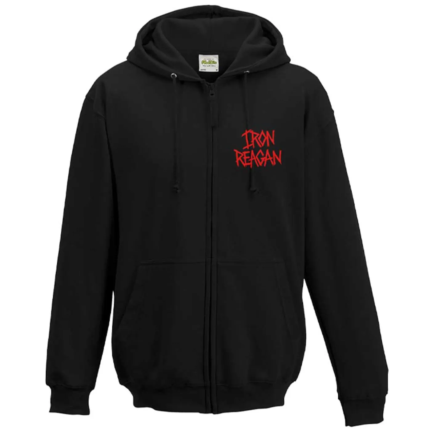 Iron Reagan Red Logo Zip Hoodie