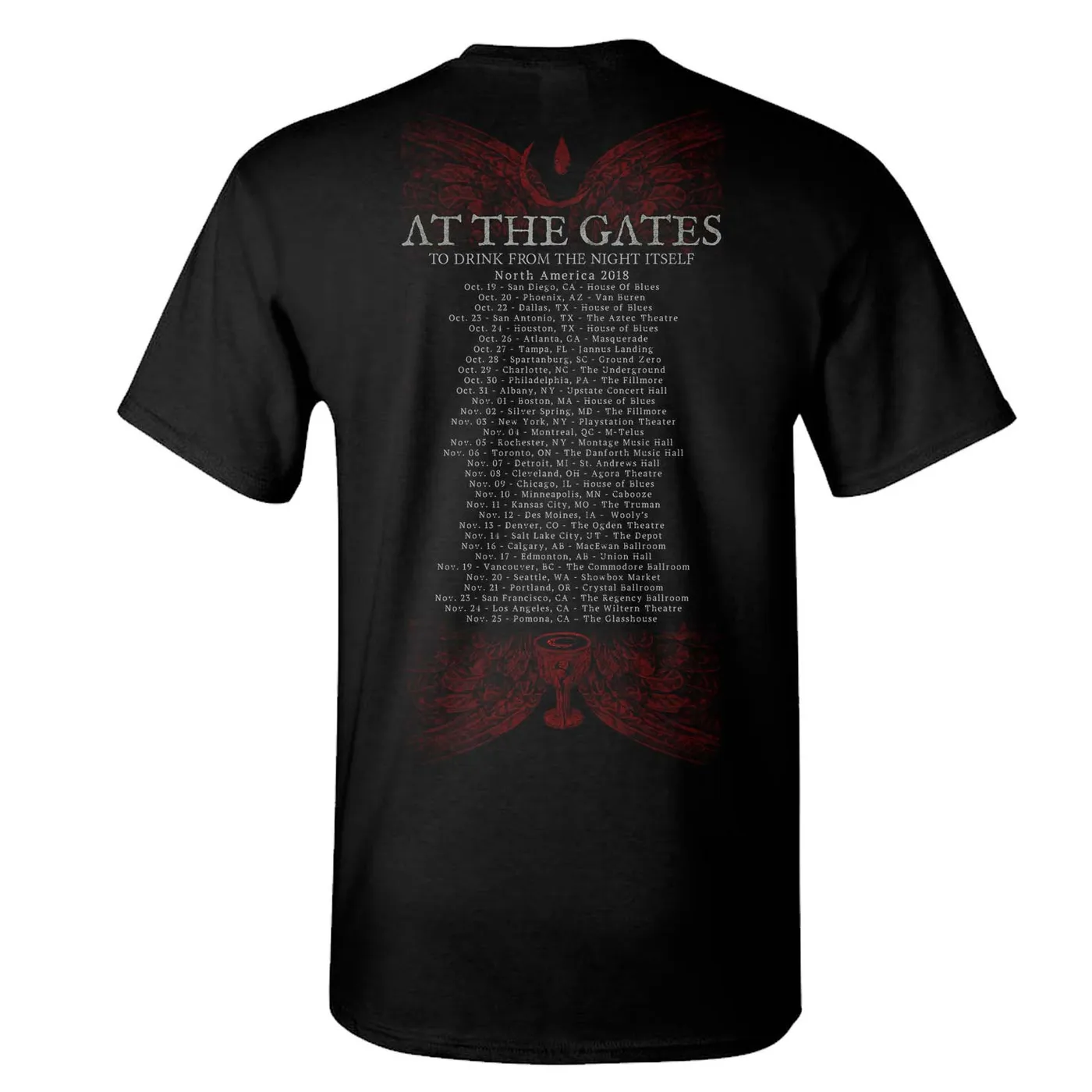 At The Gates Drink From the Night Tour 2018 T-Shirt