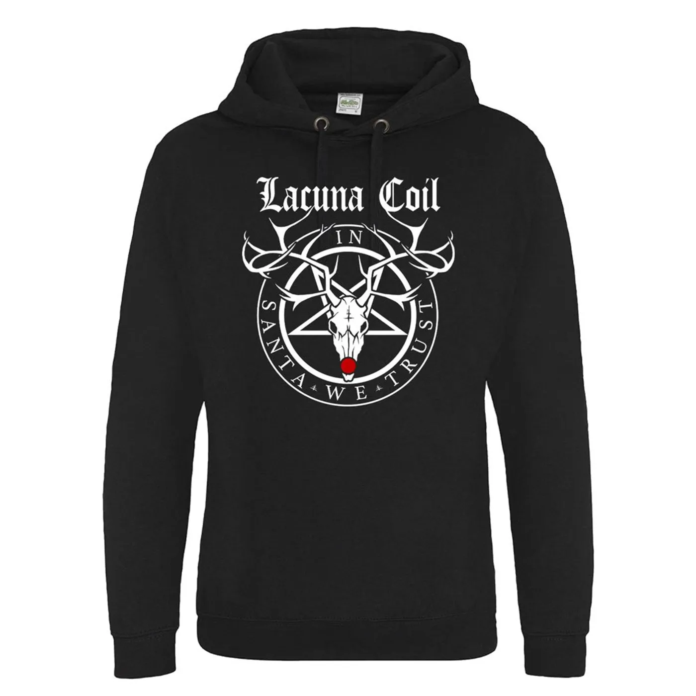 Lacuna Coil In Santa We Trust Pocketless Hoodie
