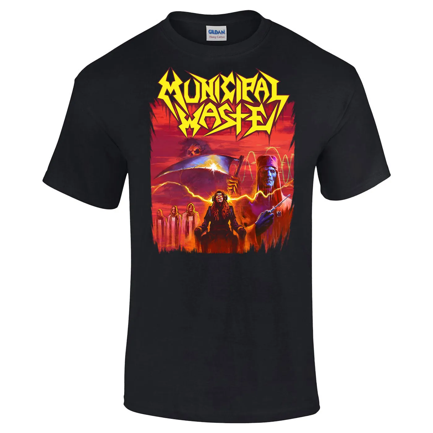 Municipal Waste Electrified Brain Reaper 2022 Tour T-Shirt