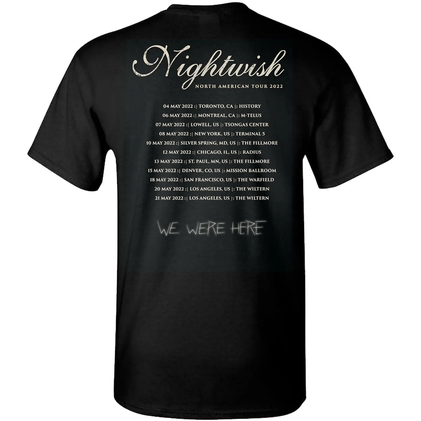 Nightwish Since 1996 Tour 2022 T-Shirt