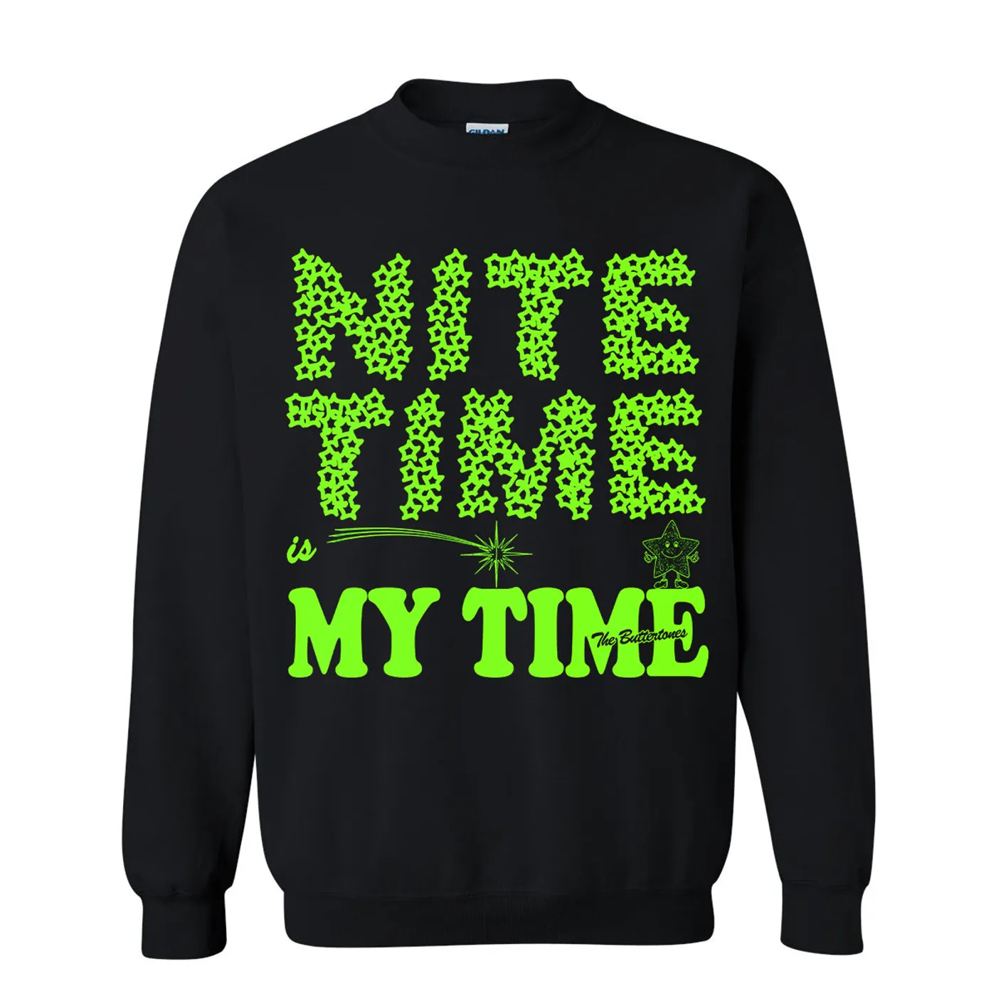 The Buttertones NITE TIME CREWNECK BLACK