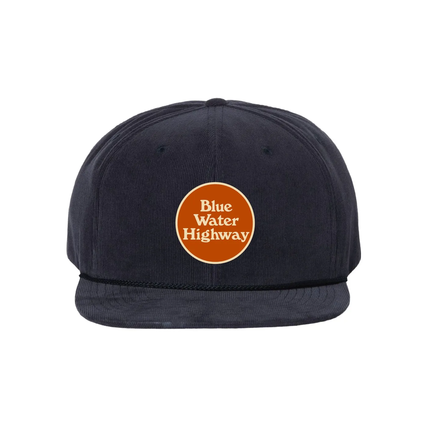 Blue Water Highway Navy Hat with Round BWH Patch