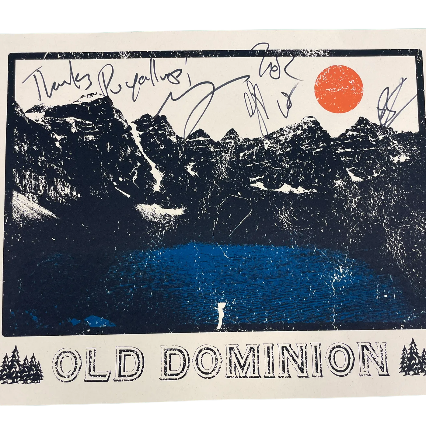 Old Dominion Signed Tour Poster Puyallup
