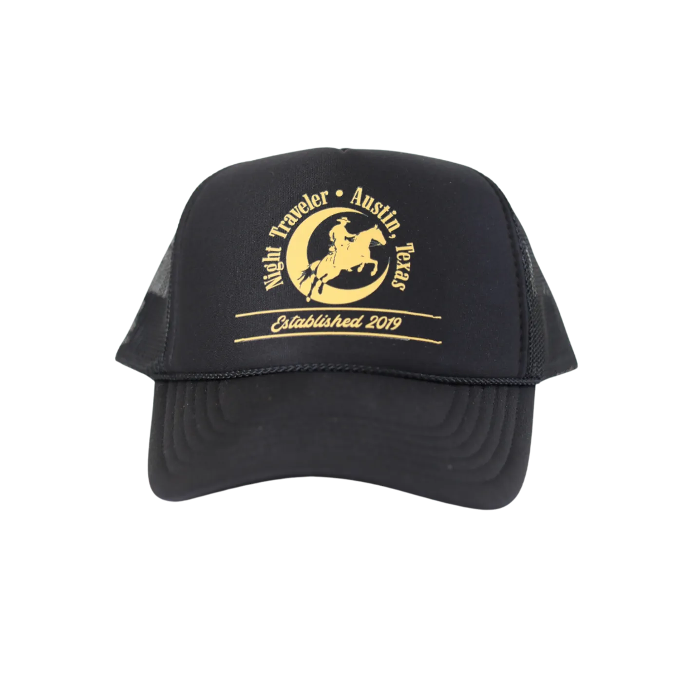 NIGHT TRAVELER Half Moon Trucker Hat