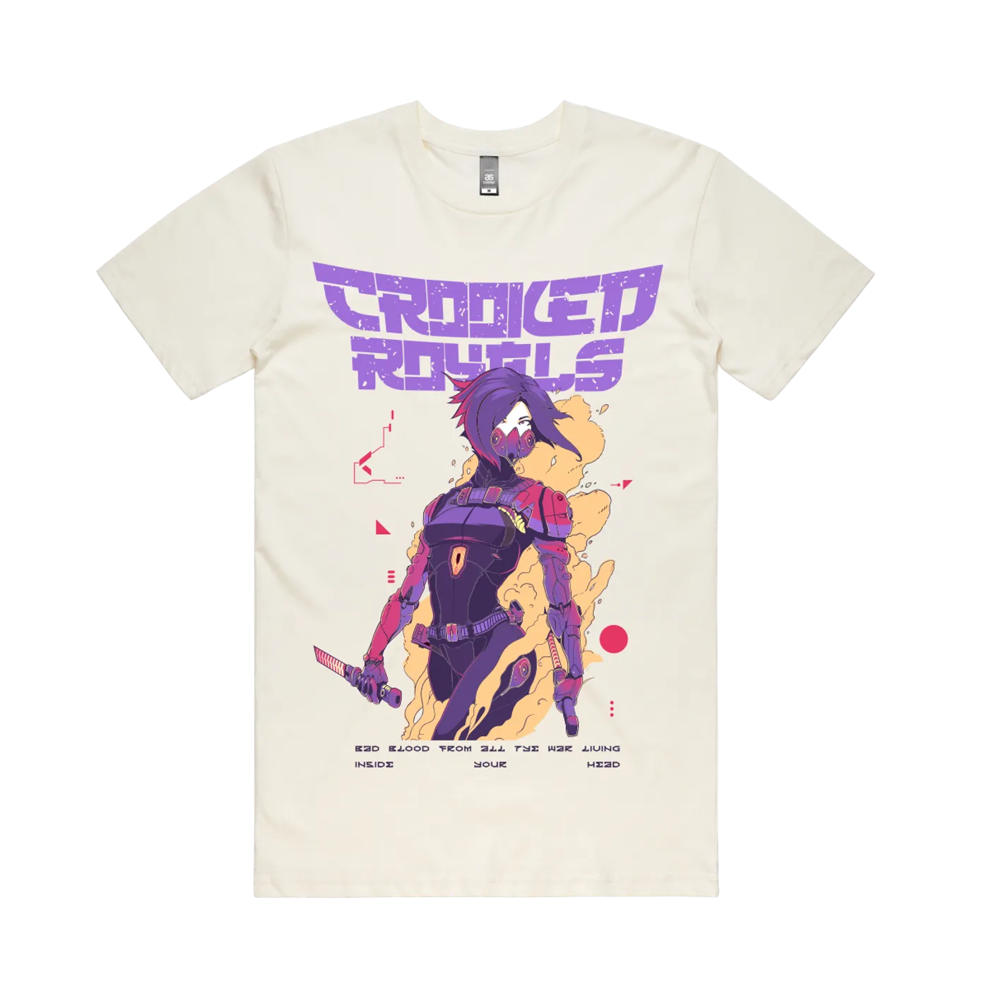 Crooked Royals Bad Blood Anime Tee (Natural White)
