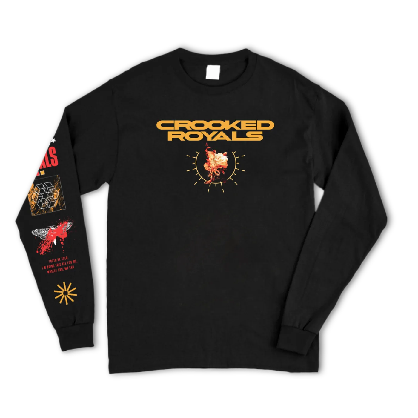 Crooked Royals Death Rose Long Sleeve (Black)