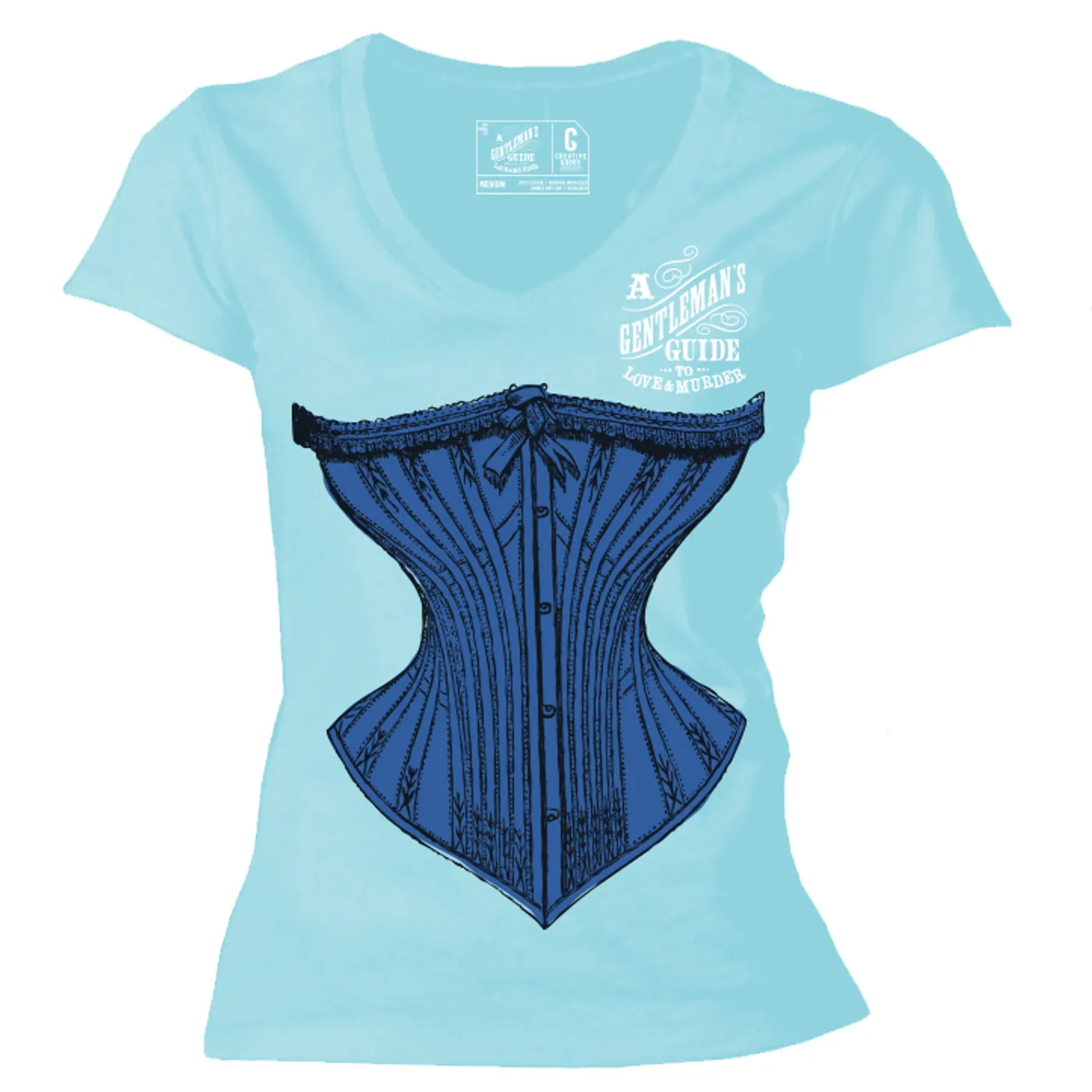 Gentlemans Guide A Gentleman's Guide... Corset Ladies T-Shirt