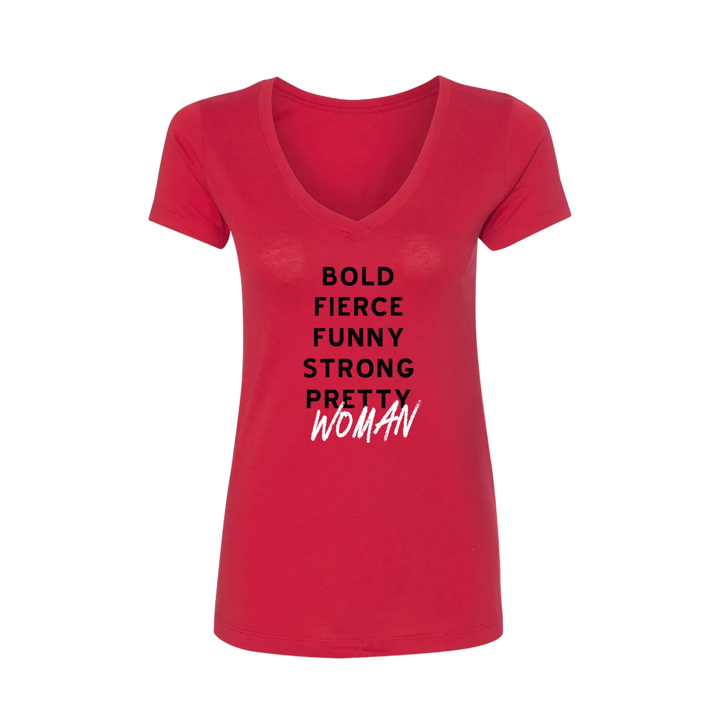 PRETTY WOMAN Bold Fierce Tee - Red