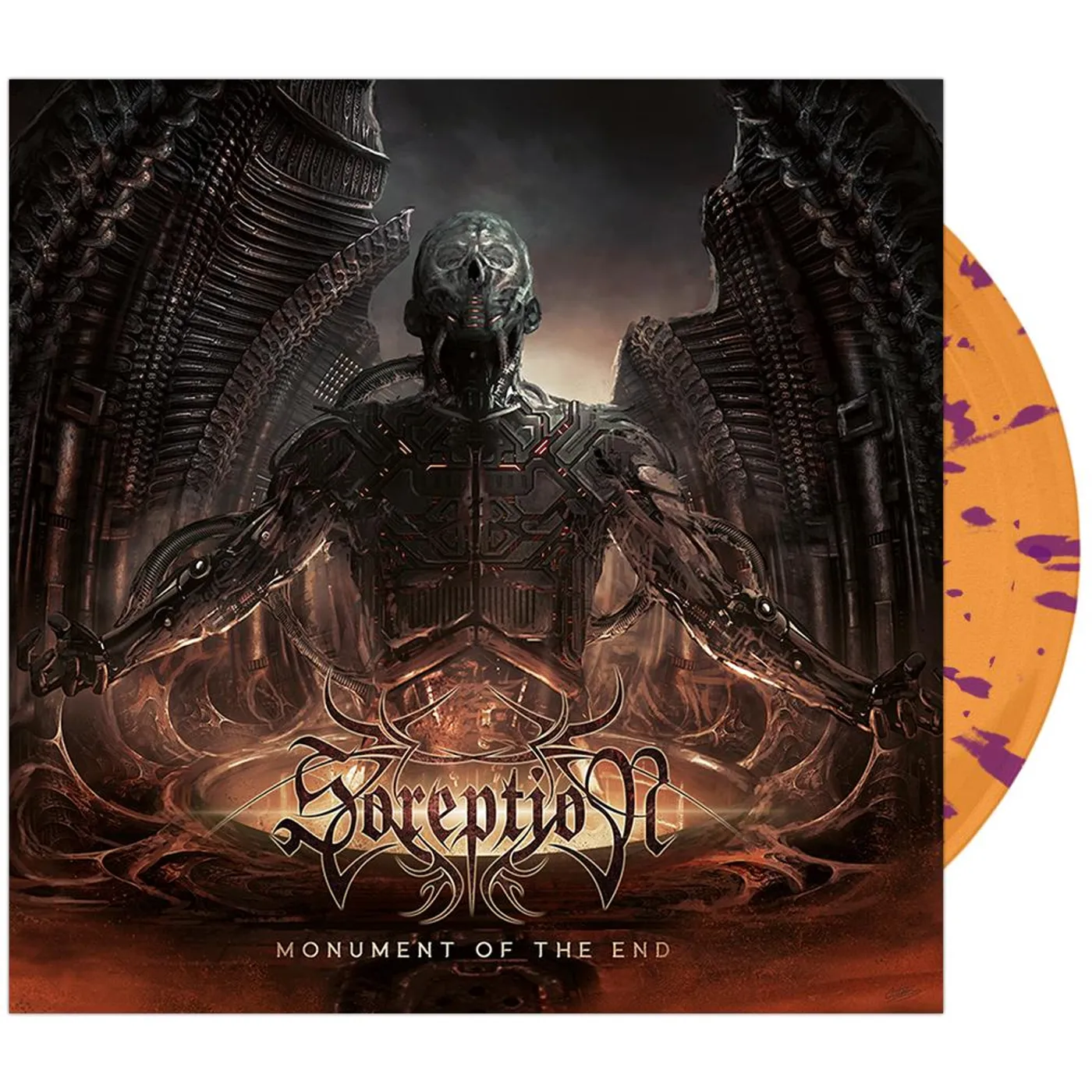 Soreption - 'Monument of the End' Orange w/Purple Splatter Vinyl