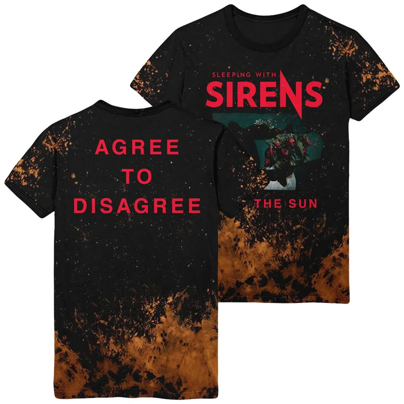 Sleeping With Sirens - Agree to Disagree Acid Wash Tee