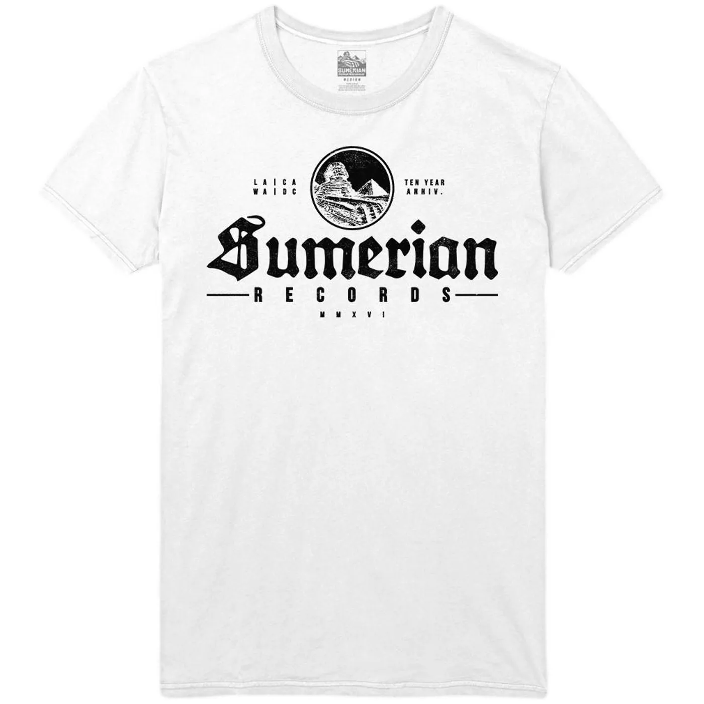 Sumerian Merch Sumerian Records 10 Year - Old School Sumerian Tee