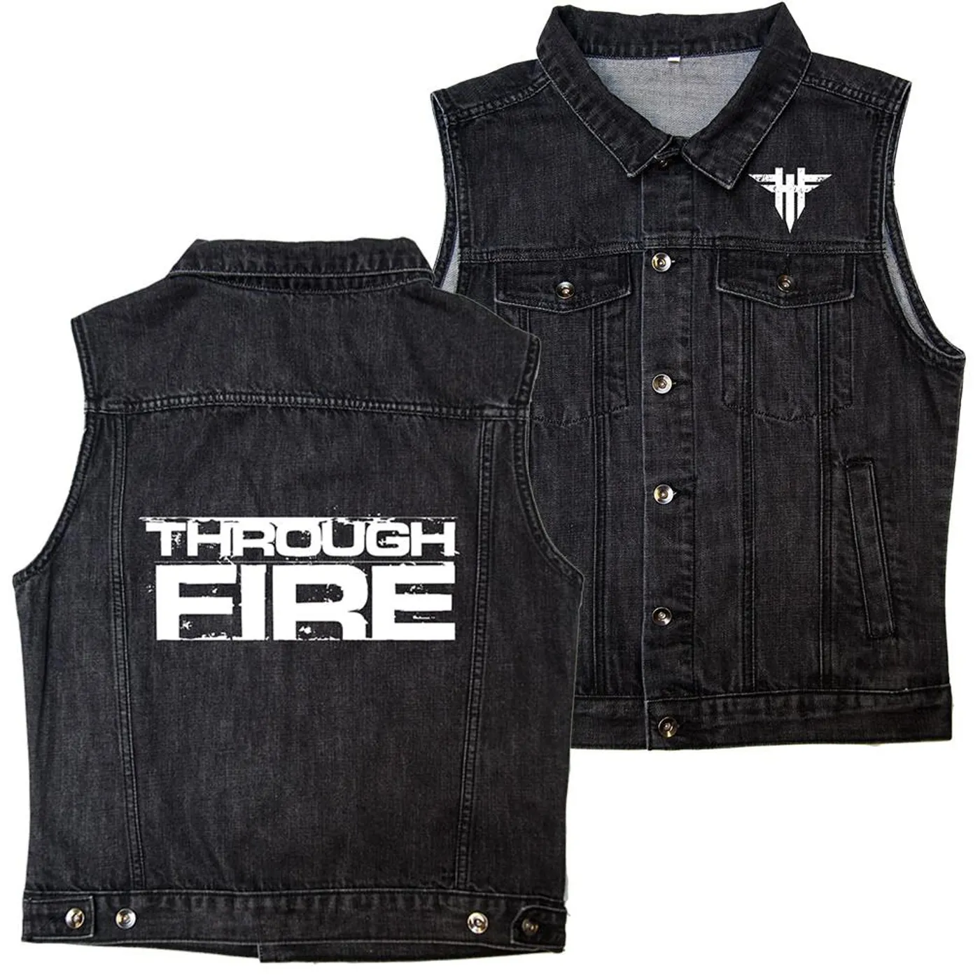 Through Fire - Vintage Black Vest