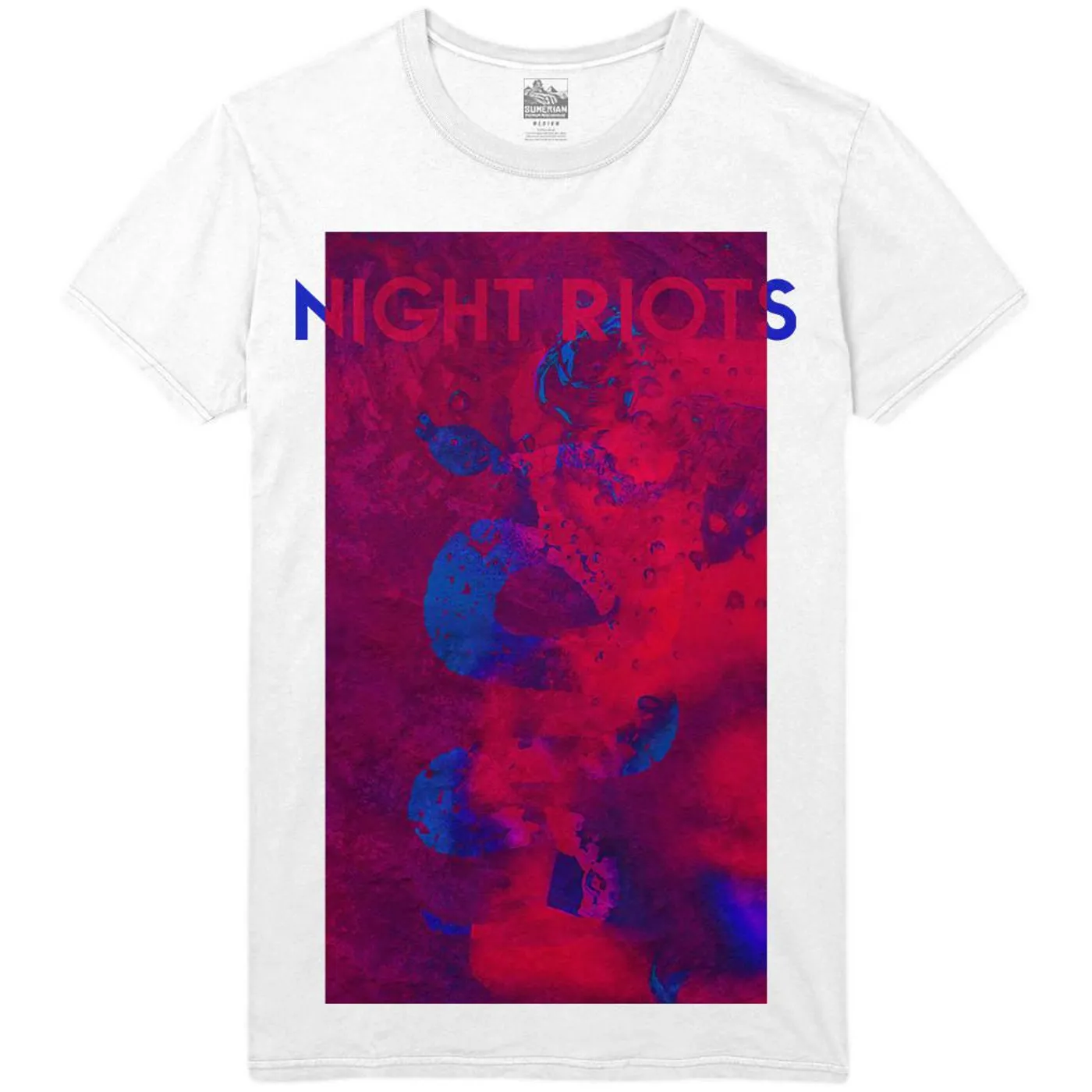 Night Riots - White Logo Tee