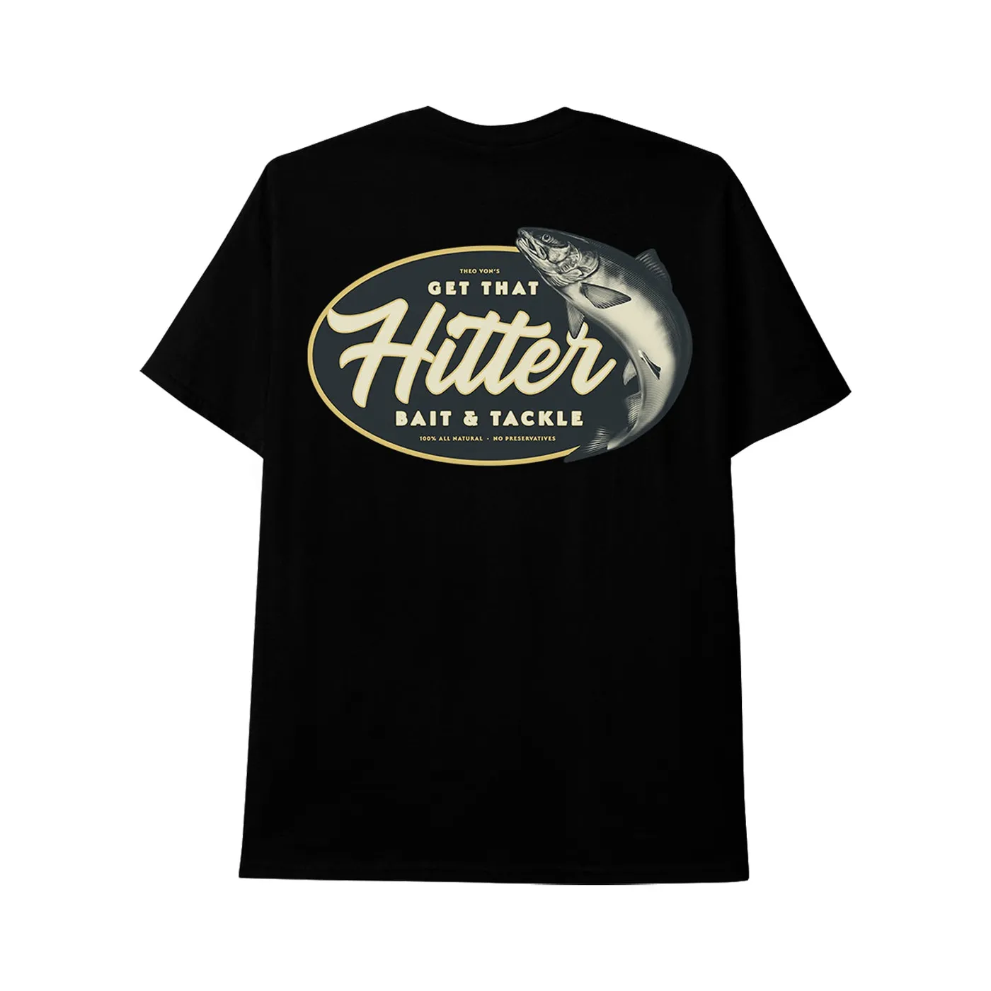Theo Von Gone Fishing Black Tee