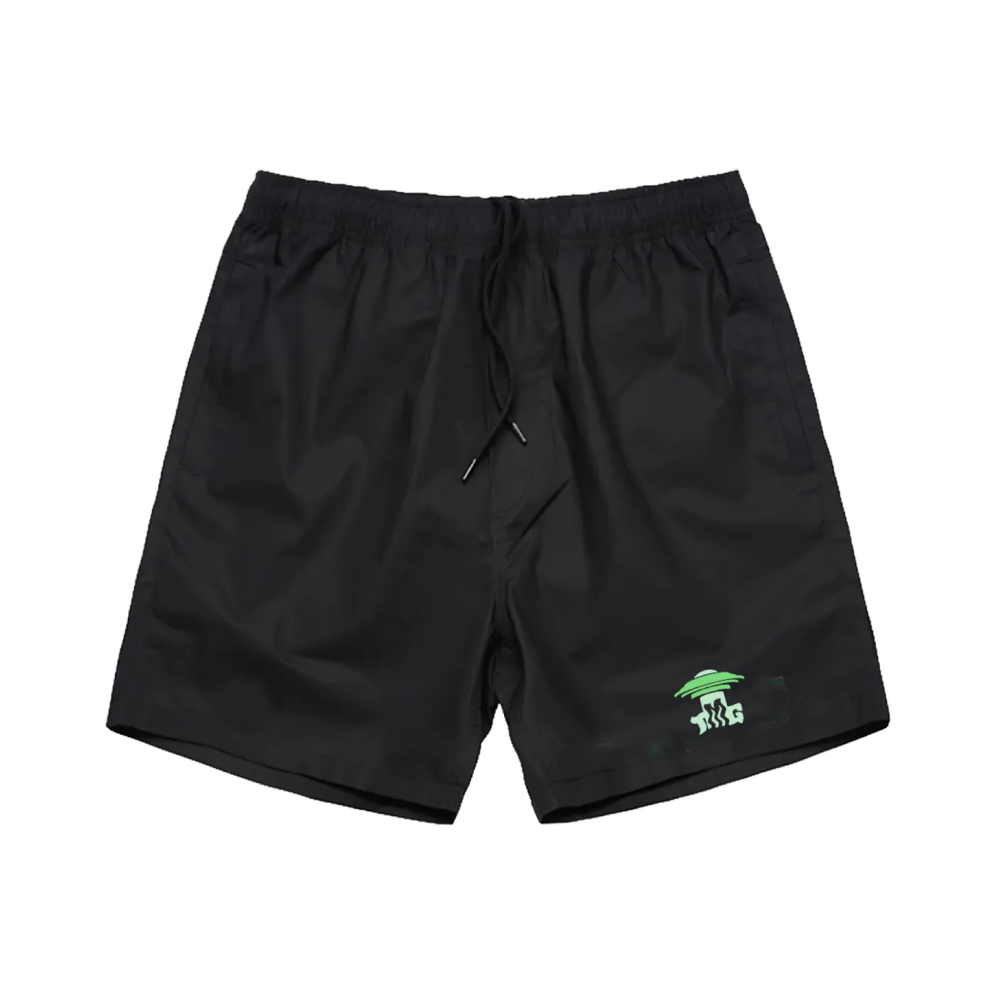 Tiny Meat Gang Abduction Black Beach Shorts