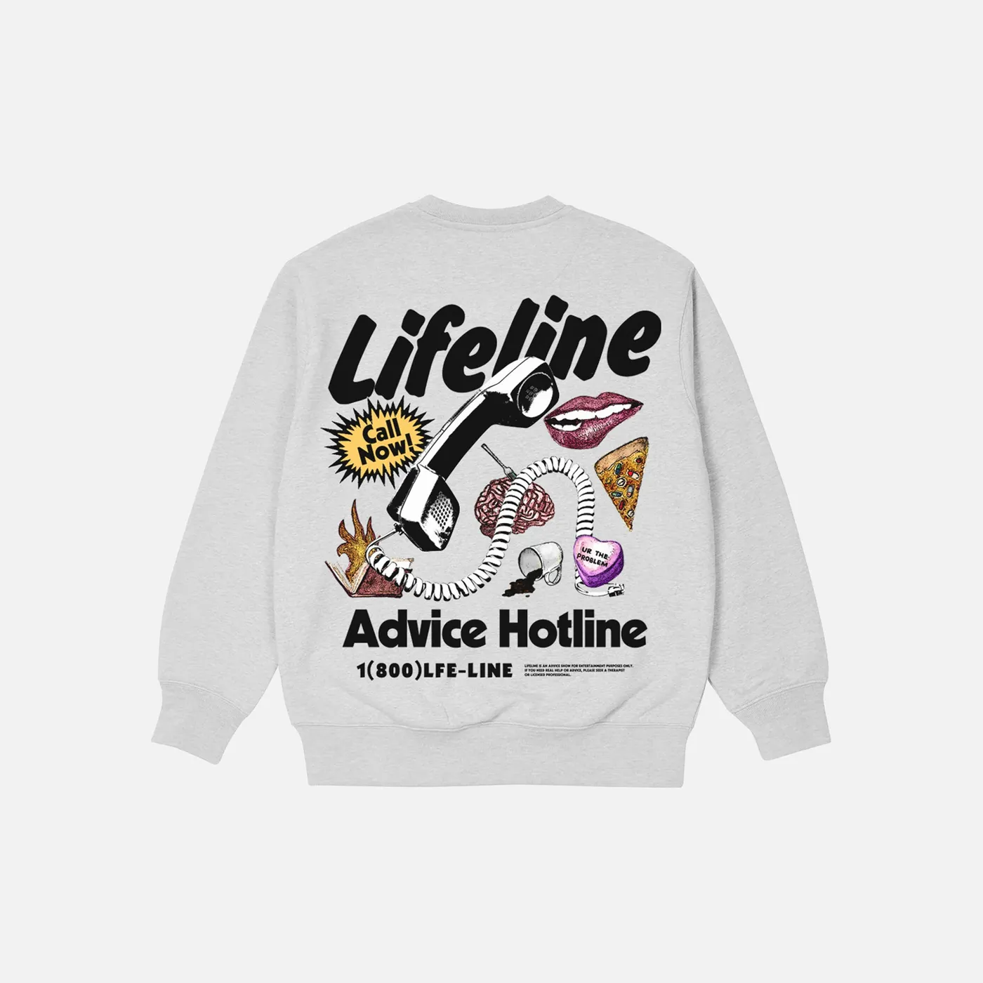 Chris D'Elia Lifeline Advice Hotline Crewneck