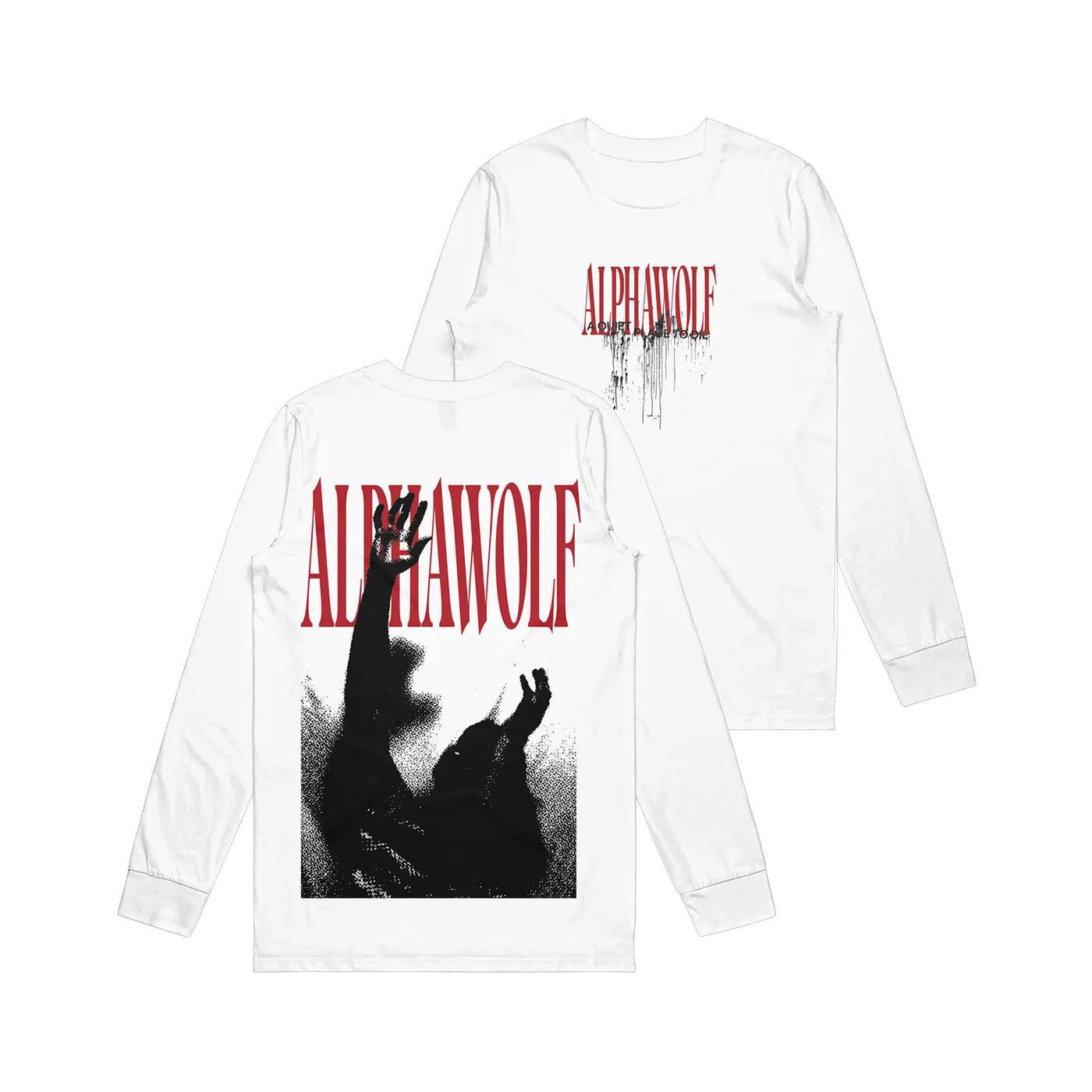 Alpha Wolf - Leak White Long Sleeve