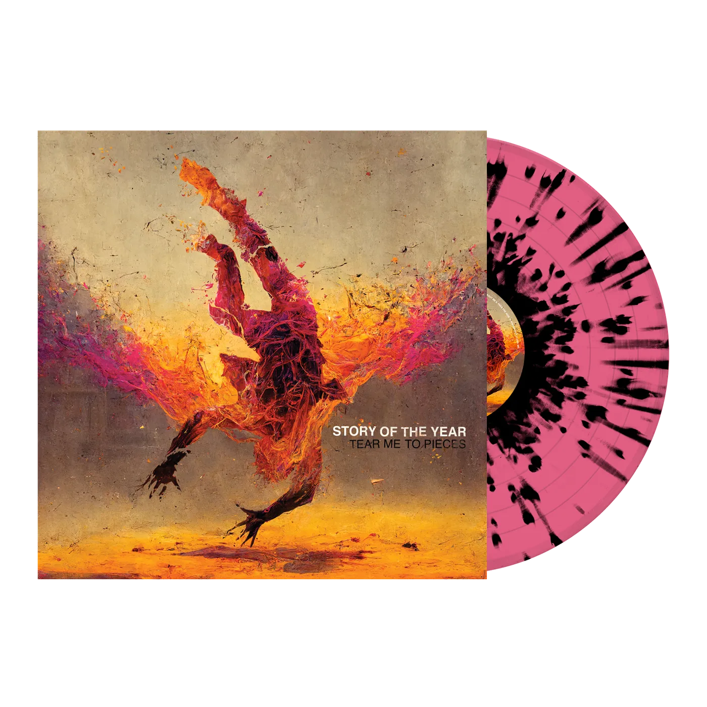 Story Of The Year - 'Tear Me To Pieces' Transparent Magenta w/ Black Splatter Vinyl