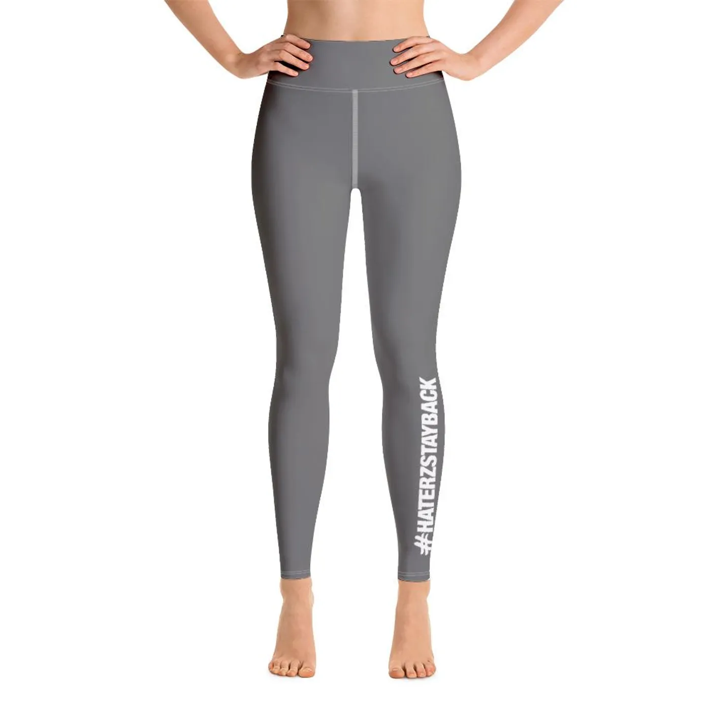 Jay Blaze #HaterzStayBack Women's Yoga Pants (Grey)