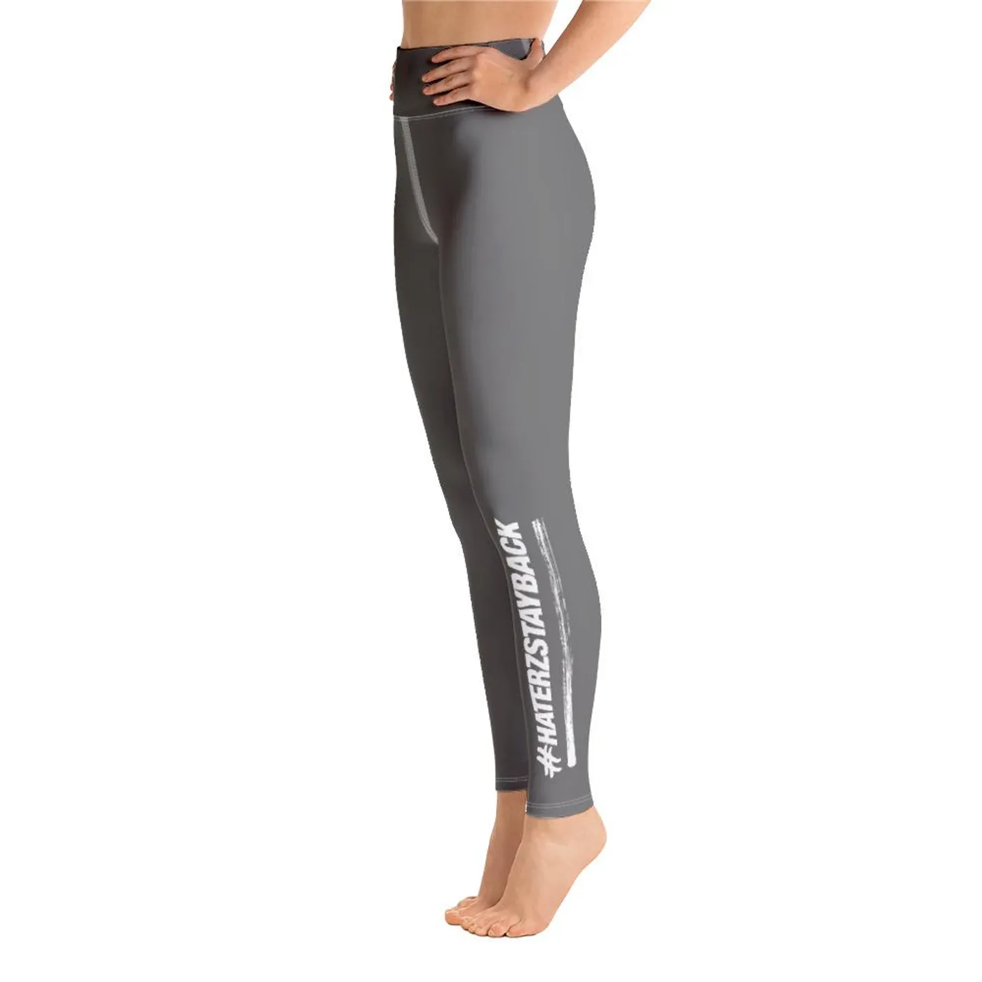 Jay Blaze #HaterzStayBack Women's Yoga Pants (Grey)