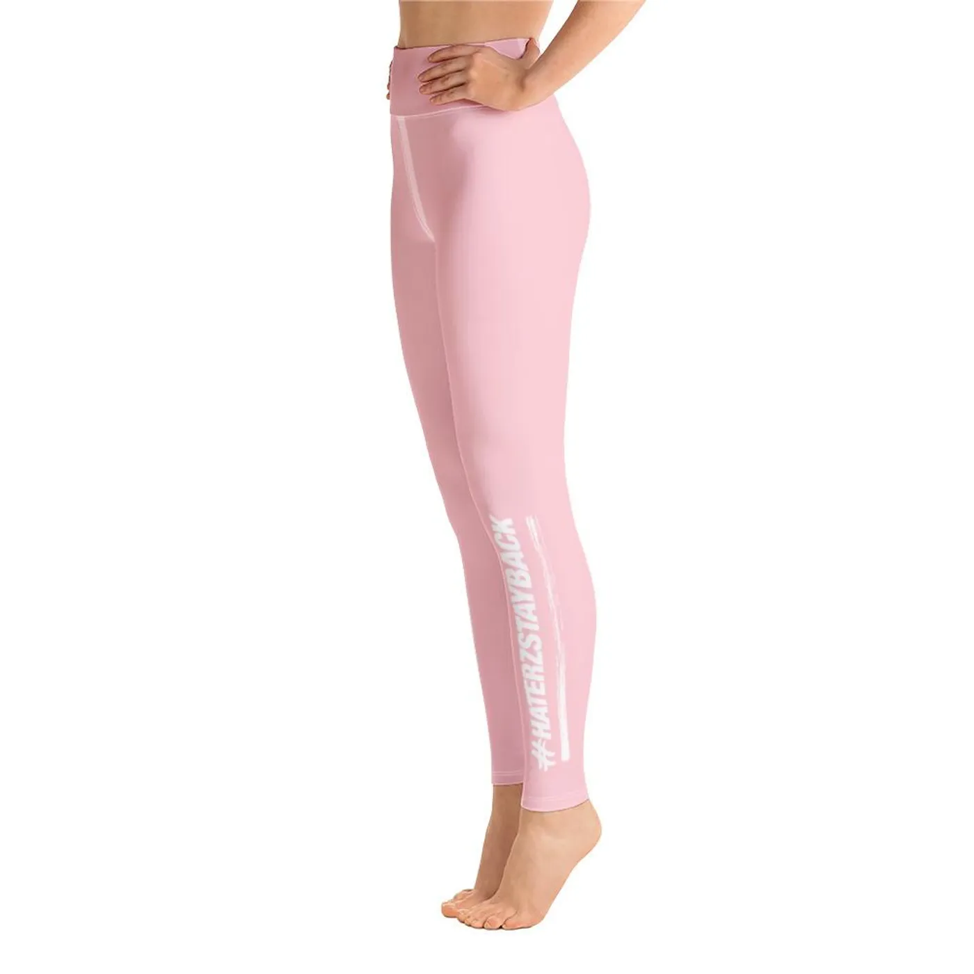 Jay Blaze #HaterzStayBack Women's Yoga Pants (Pink)