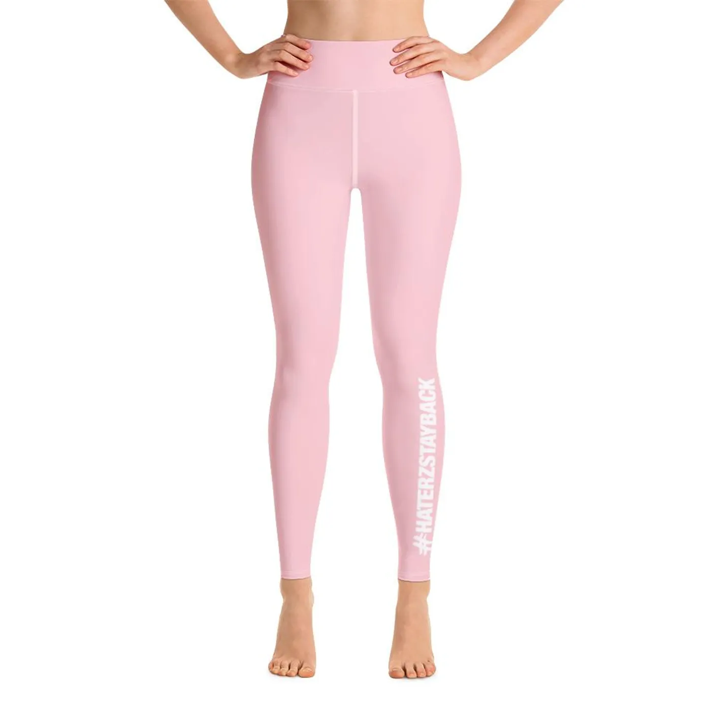Jay Blaze #HaterzStayBack Women's Yoga Pants (Pink)