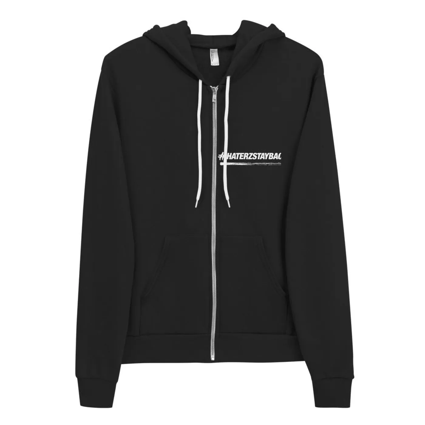 Jay Blaze #HaterzStayBack Men's Zip-Up Hoodie (Black)