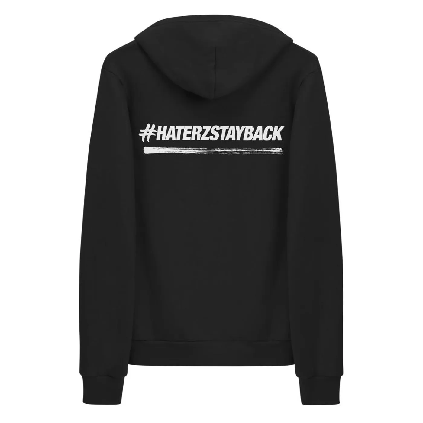 Jay Blaze #HaterzStayBack Men's Zip-Up Hoodie (Black)