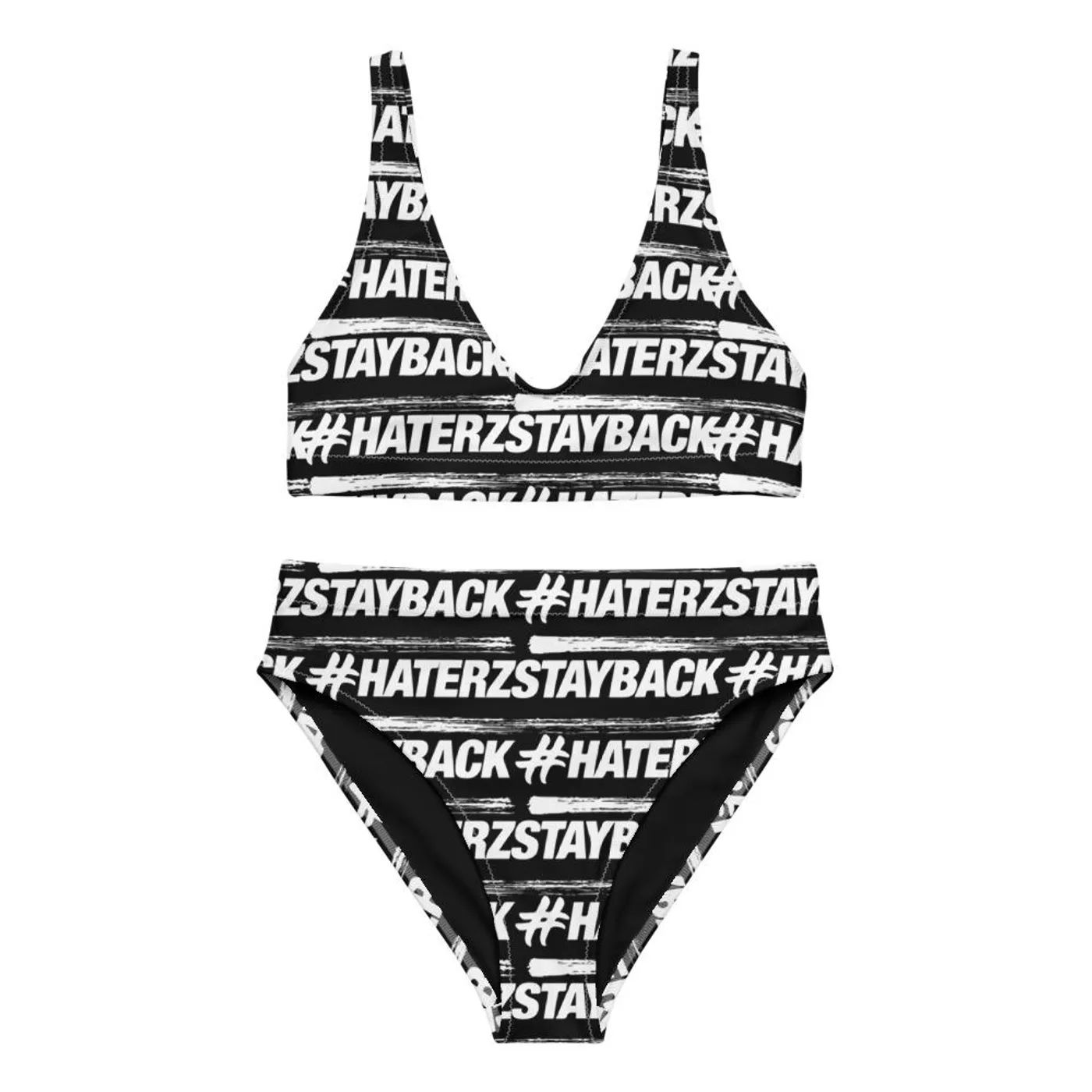 Jay Blaze #HaterzStayBack Women's Bikini (Black / White)