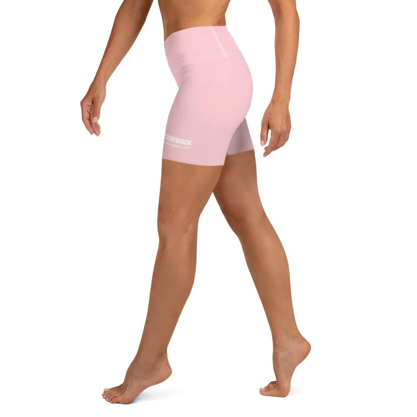 Jay Blaze #HaterzStayBack Women's Yoga Shorts (Pink)