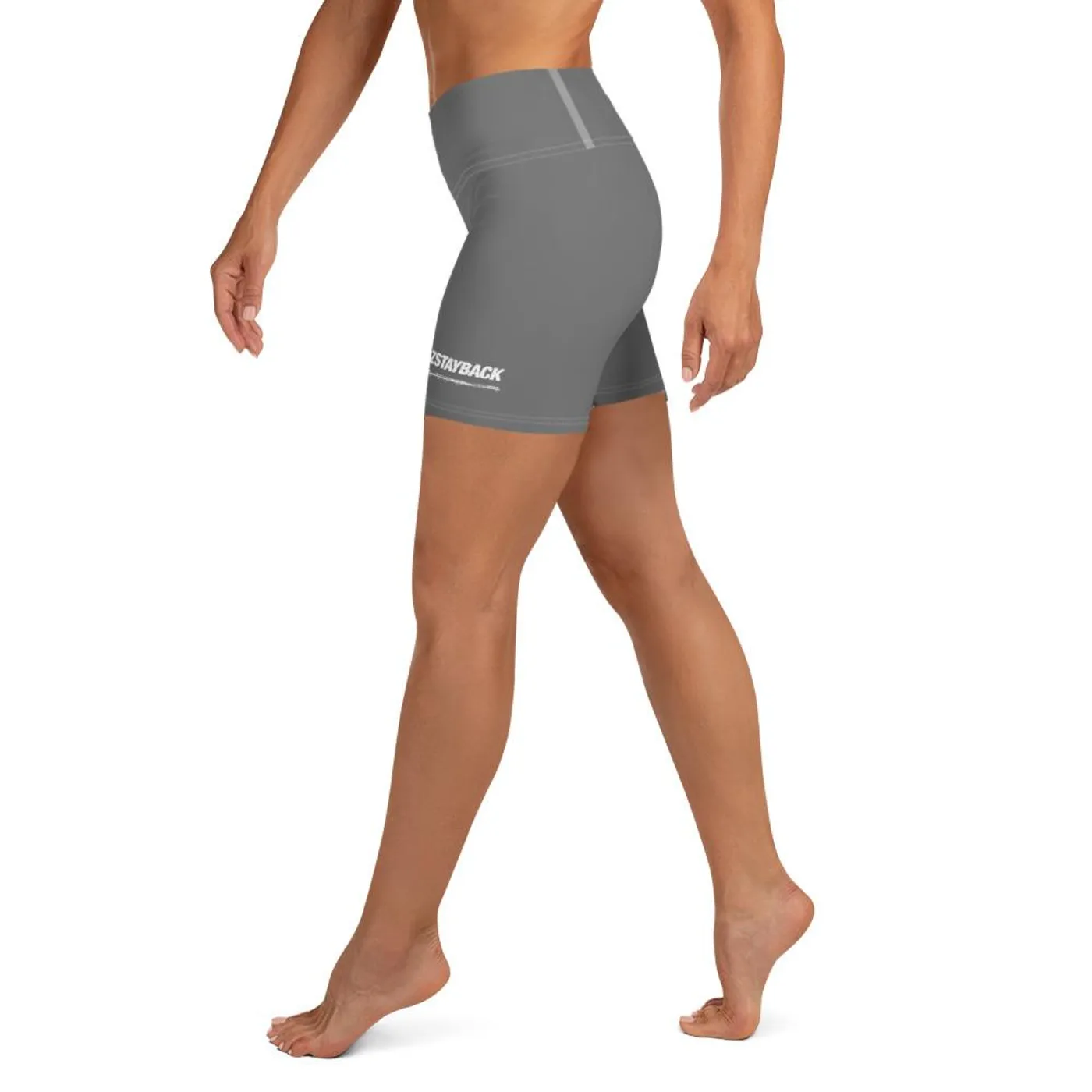 Jay Blaze #HaterzStayBack Women's Yoga Shorts (Grey)