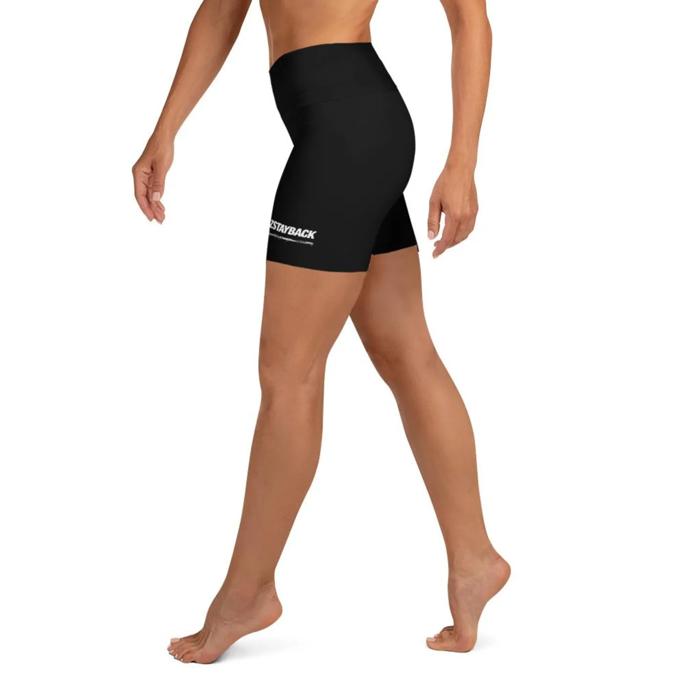 Jay Blaze #HaterzStayBack Women's Yoga Shorts (Black)