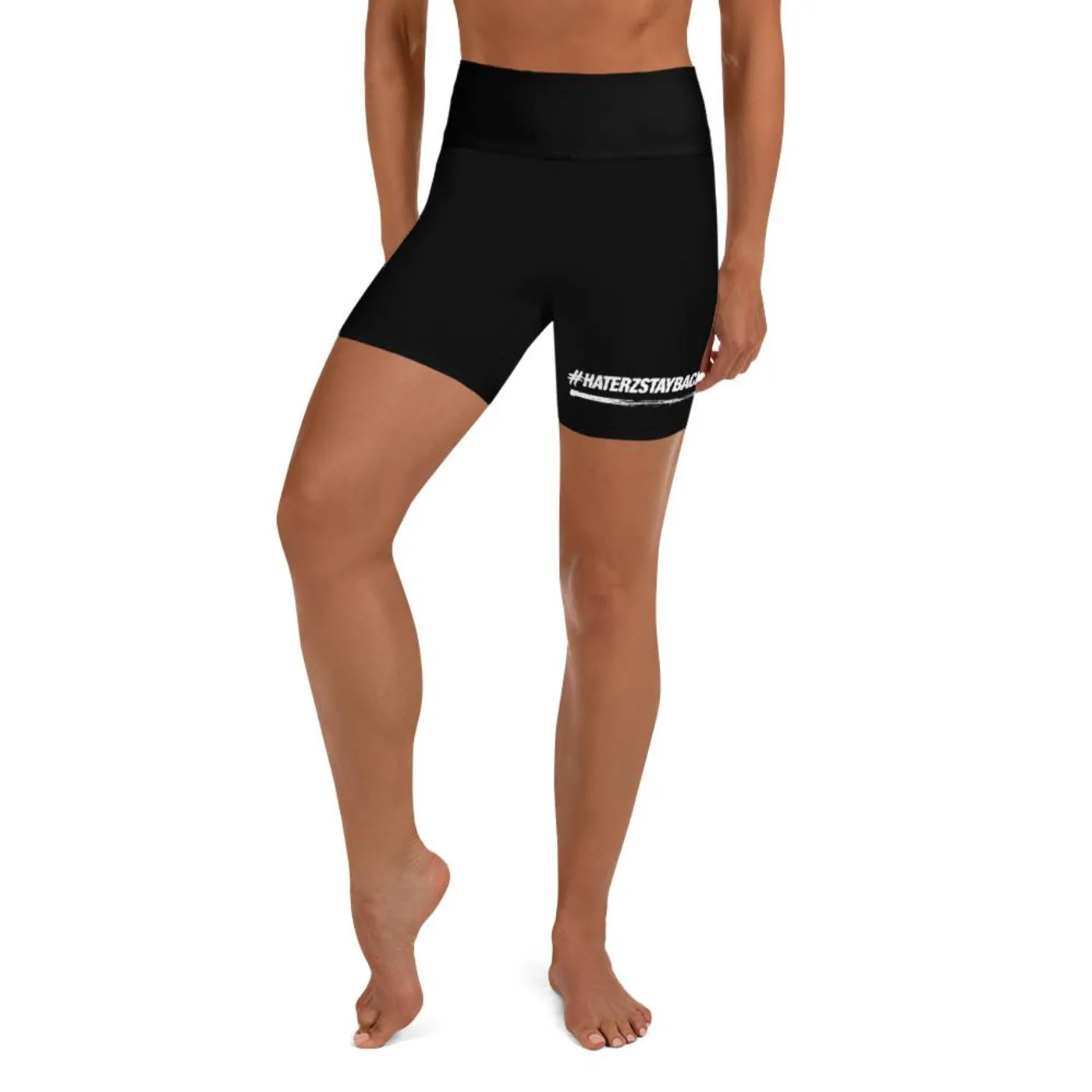 Jay Blaze #HaterzStayBack Women's Yoga Shorts (Black)