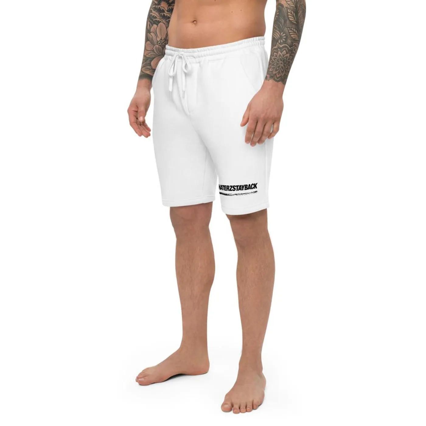 Jay Blaze #HaterzStayBack Fleece Men's Shorts (White)