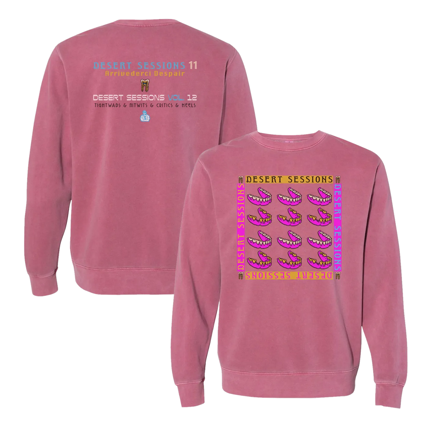 Queens of the Stone Age Desert Sessions Crewneck - Red