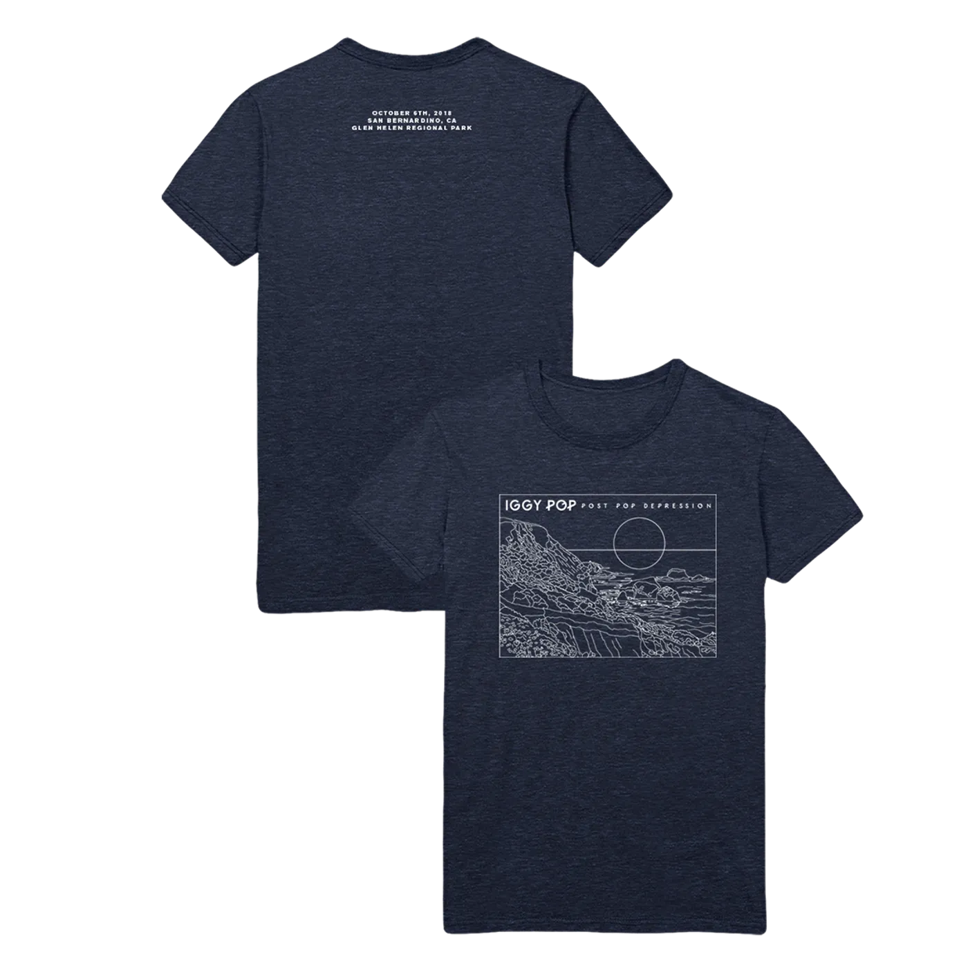 Iggy Pop Shoreline CalJam Event Tee (Heather Navy)