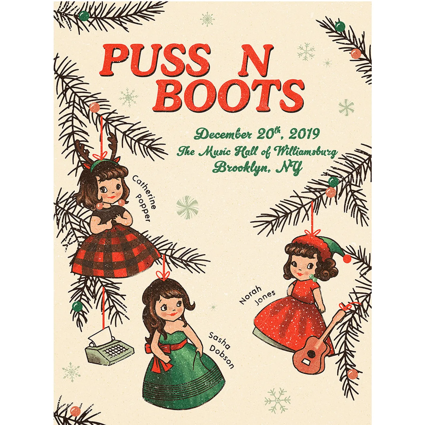 Norah Jones Puss N Boots Ornaments Poster New York 2019