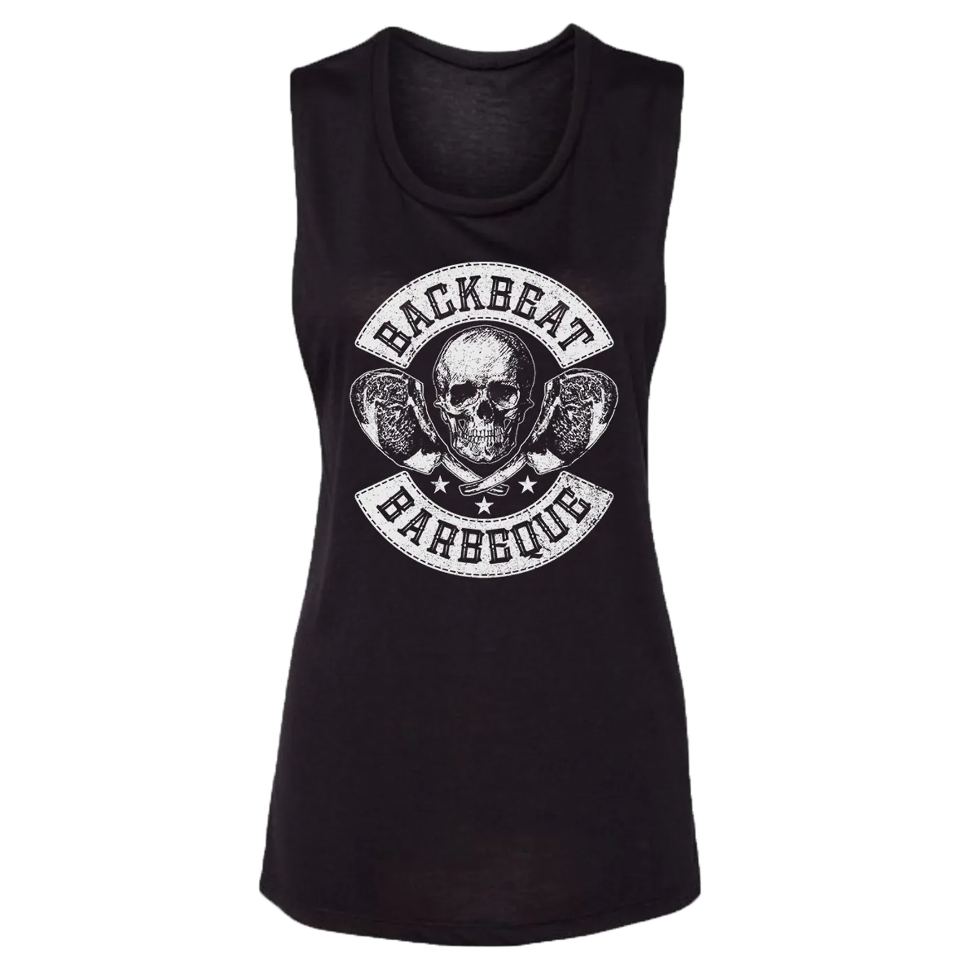 Foo Fighters Backbeat BBQ Logo Muscle Tank
